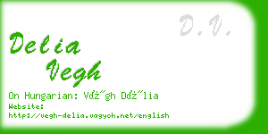 delia vegh business card